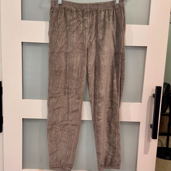 Aerie Women’s Velour Jogger Pants – Taupe Brown – Size M NWT - Picture 1 of 8